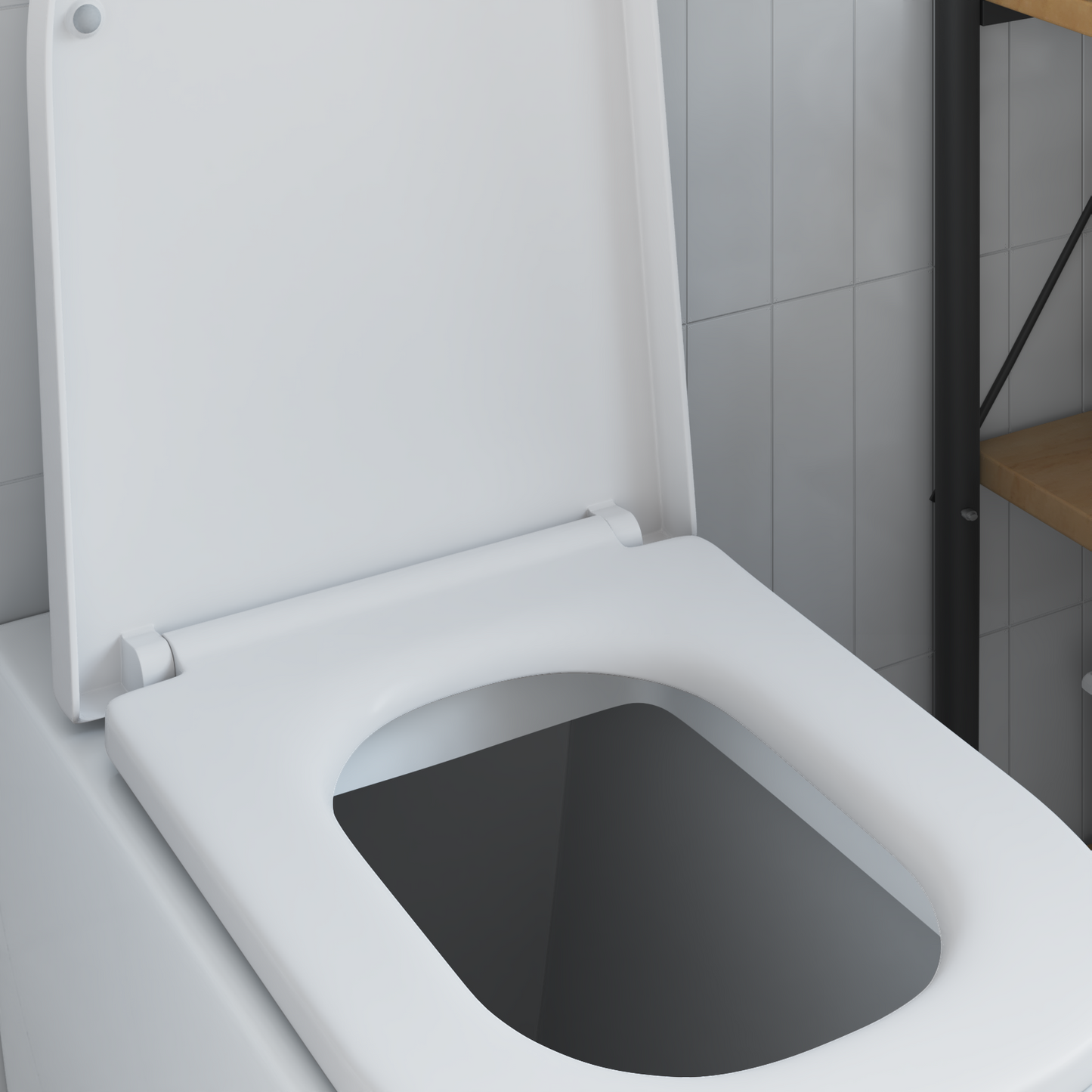 WC ülőke Fehér 47,5 x 35 x 3,6 cm Duroplast