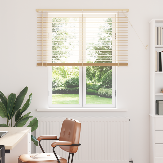 Zsaluzia Világos barna mintával 150 x 120 cm 25 mm PVC