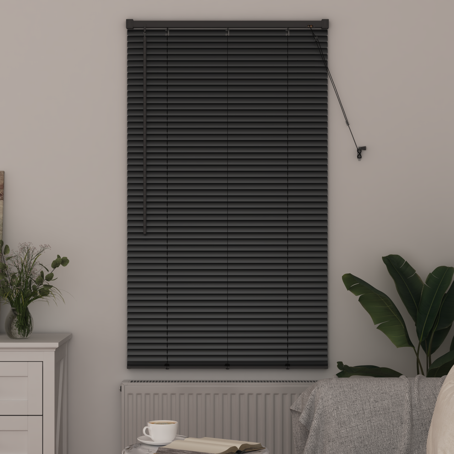 Zsalugáter Redőnyök Fekete 175 x 75 cm Alumínium