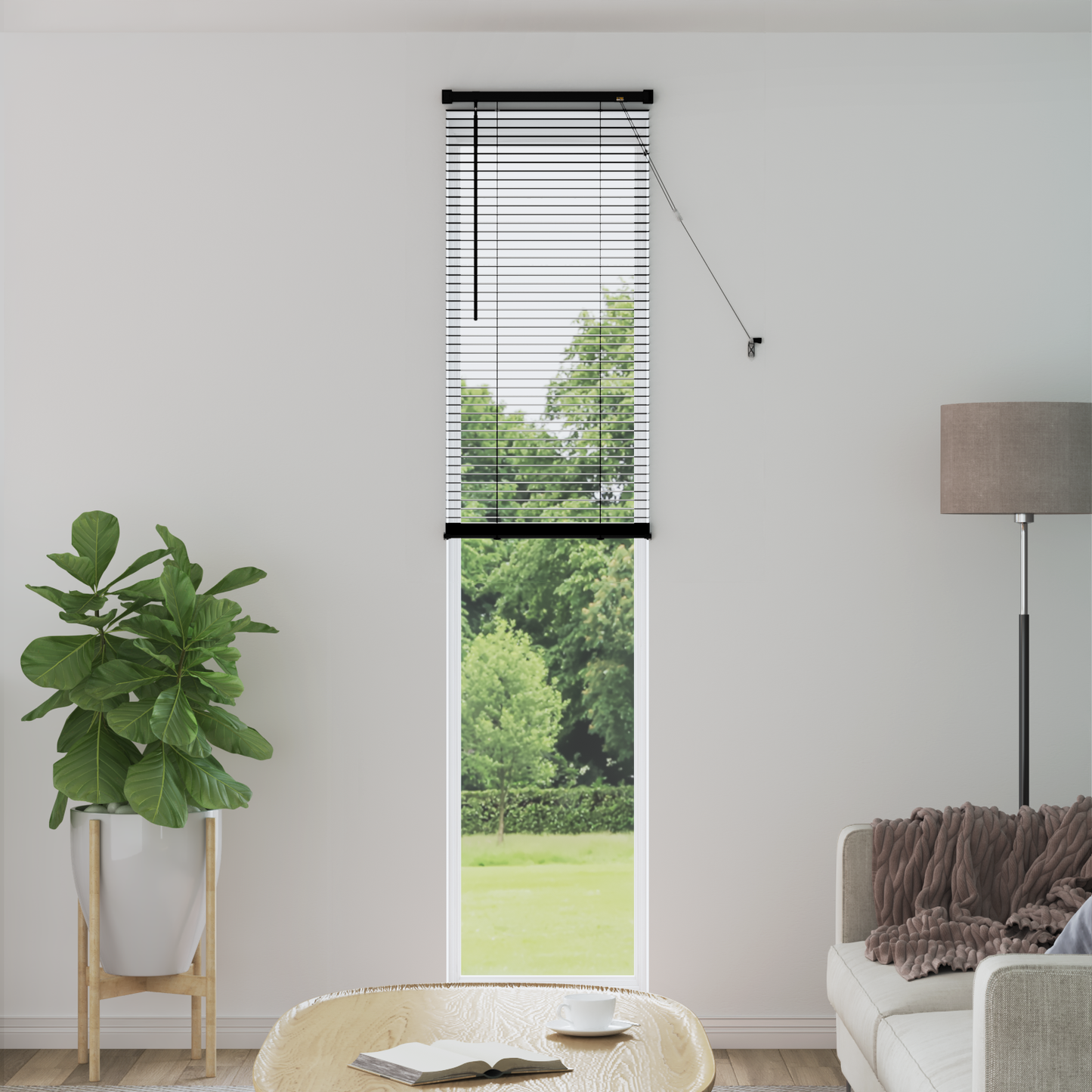 Zsaluzia Fekete 213 x 40 cm 25 mm PVC