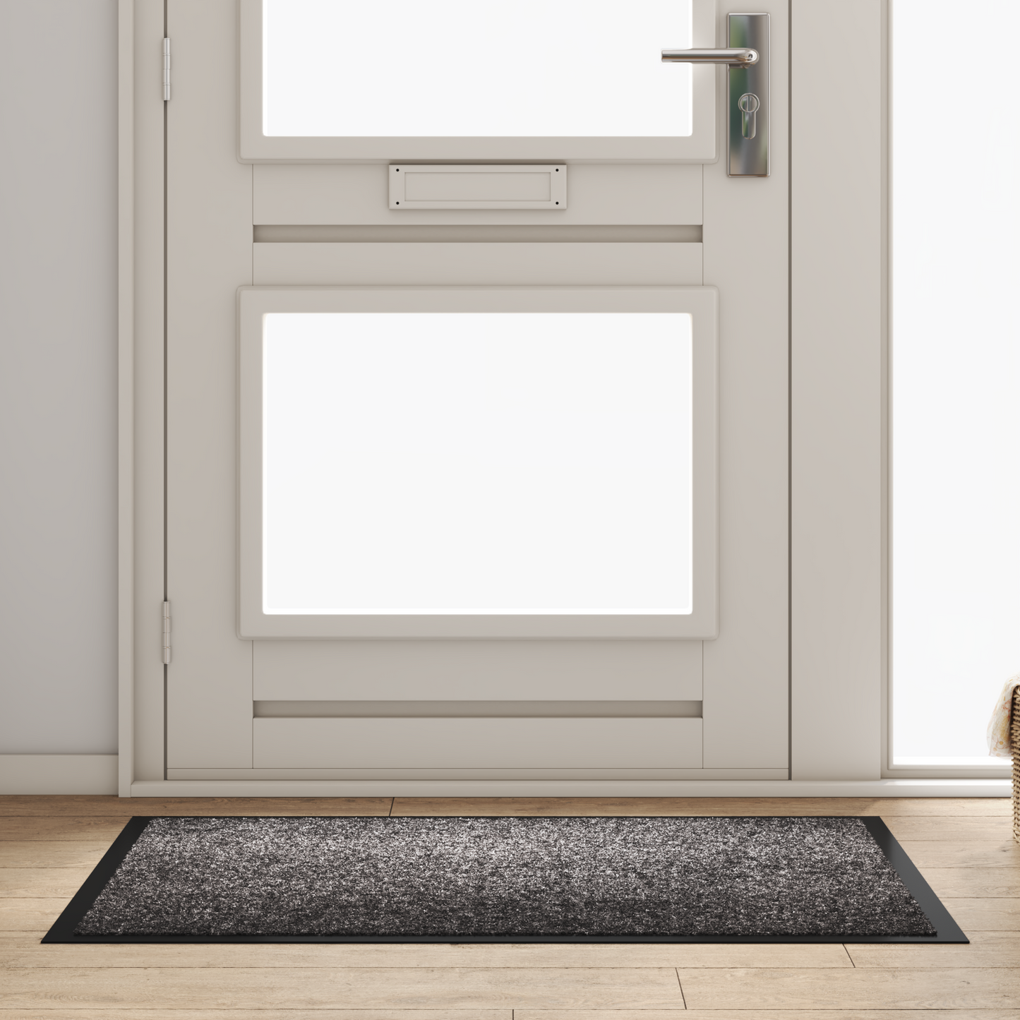 Ajtószőnyeg Világosszürke 60 x 40 x 1.2 cm Mackófleece