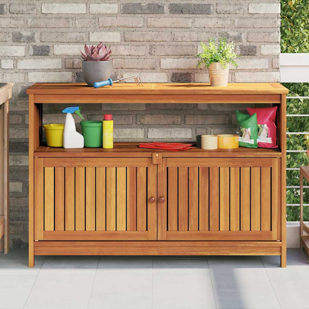 tömör akácfa kerti tálalóasztal 110 x 35 x 75 cm