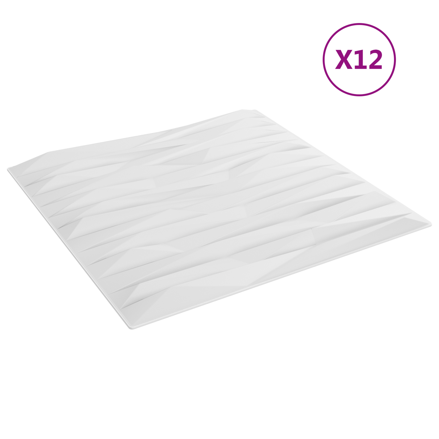 Fali panelek 12 pcs Fehér kő 50 x 50 cm XPS Hab