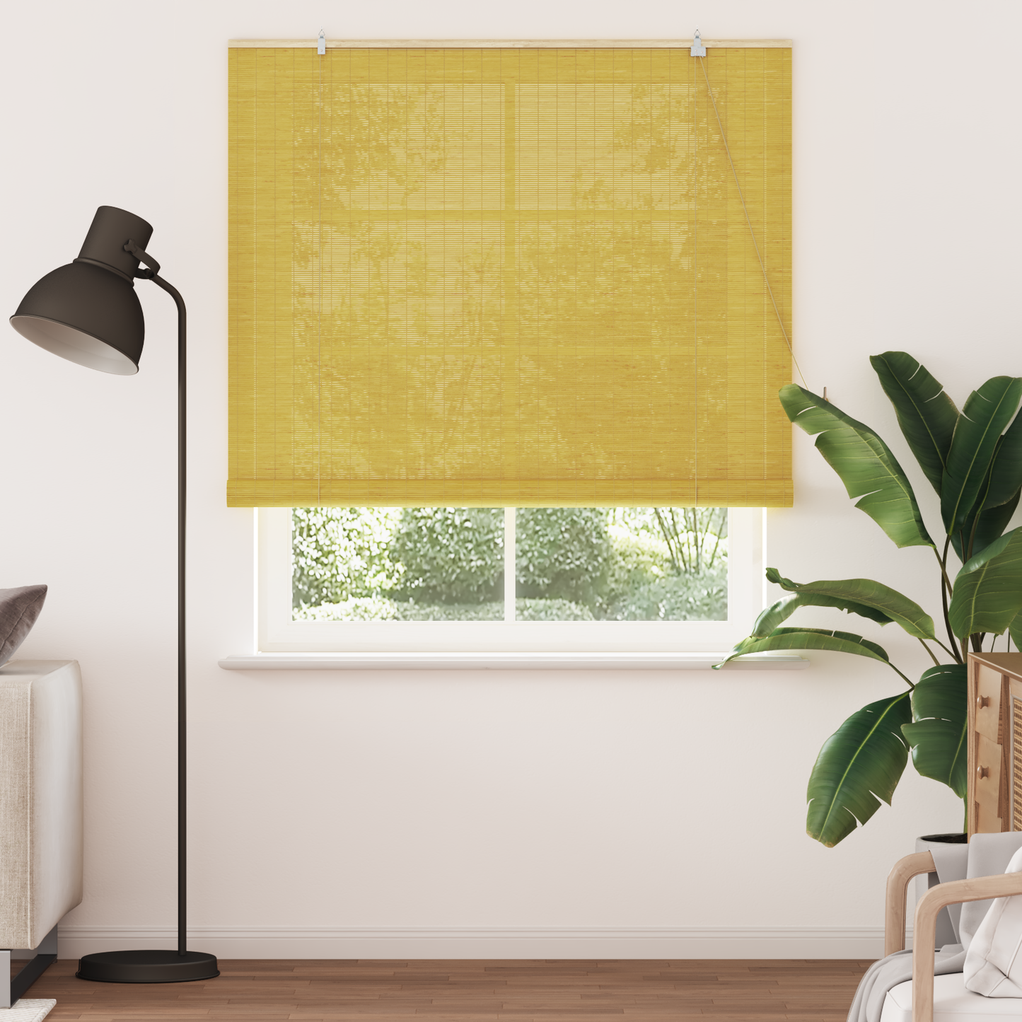 Roletta Sárga 140 x 220 cm Bambusz