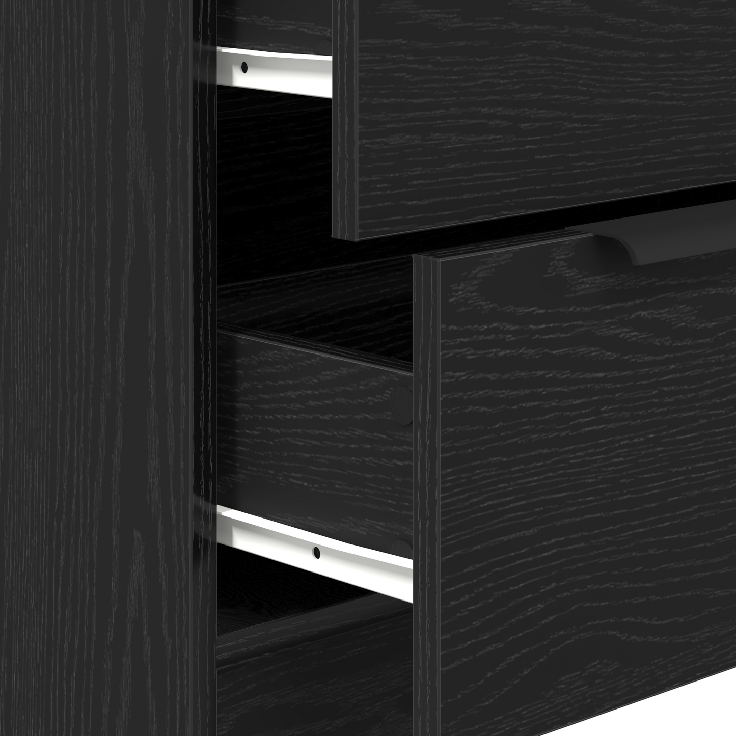 Széf 3 db Fekete tölgy 180 x 30 x 70 cm Szerelt Fa