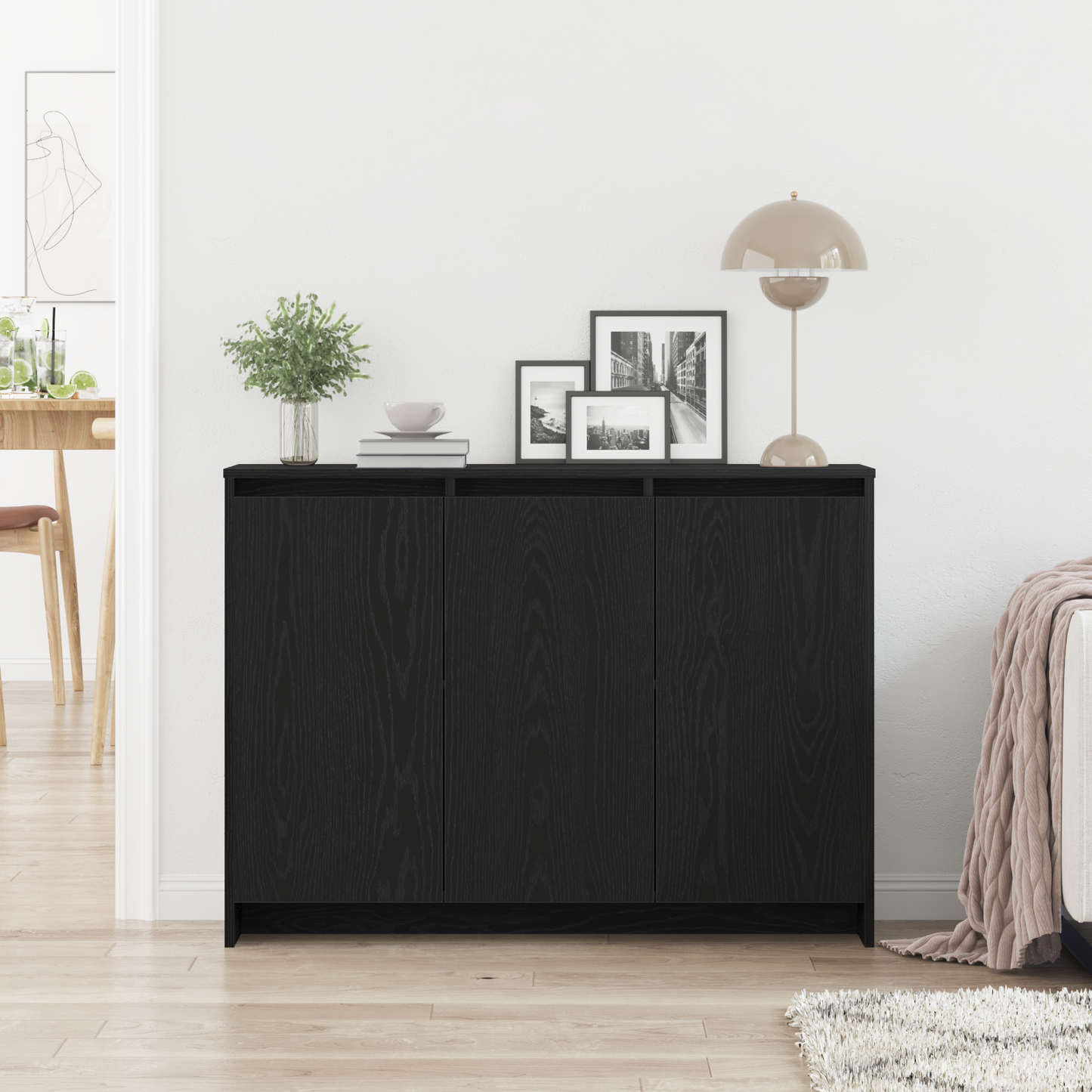 Széf Fekete 102 x 29.5 x 75 cm Szerelt fa